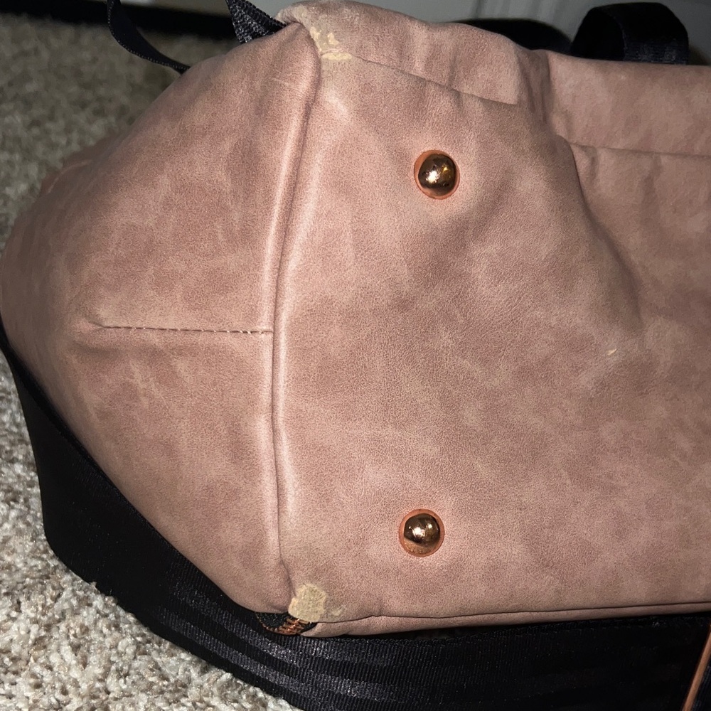 Petunia Pickle Bottom Boxy Backpack in Dusty Rose Matte leatherette - Picture 10 of 16
